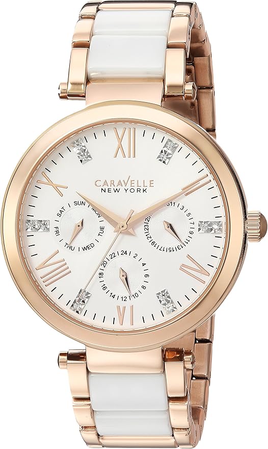 Caravelle by Bulova Women's 44N108 Analog Display Analog Quartz Two Tone Watch