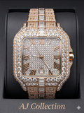 The Empress | AJ - Gold Square Crystal Watch