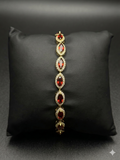 Crimson Marquise Statement Bracelet