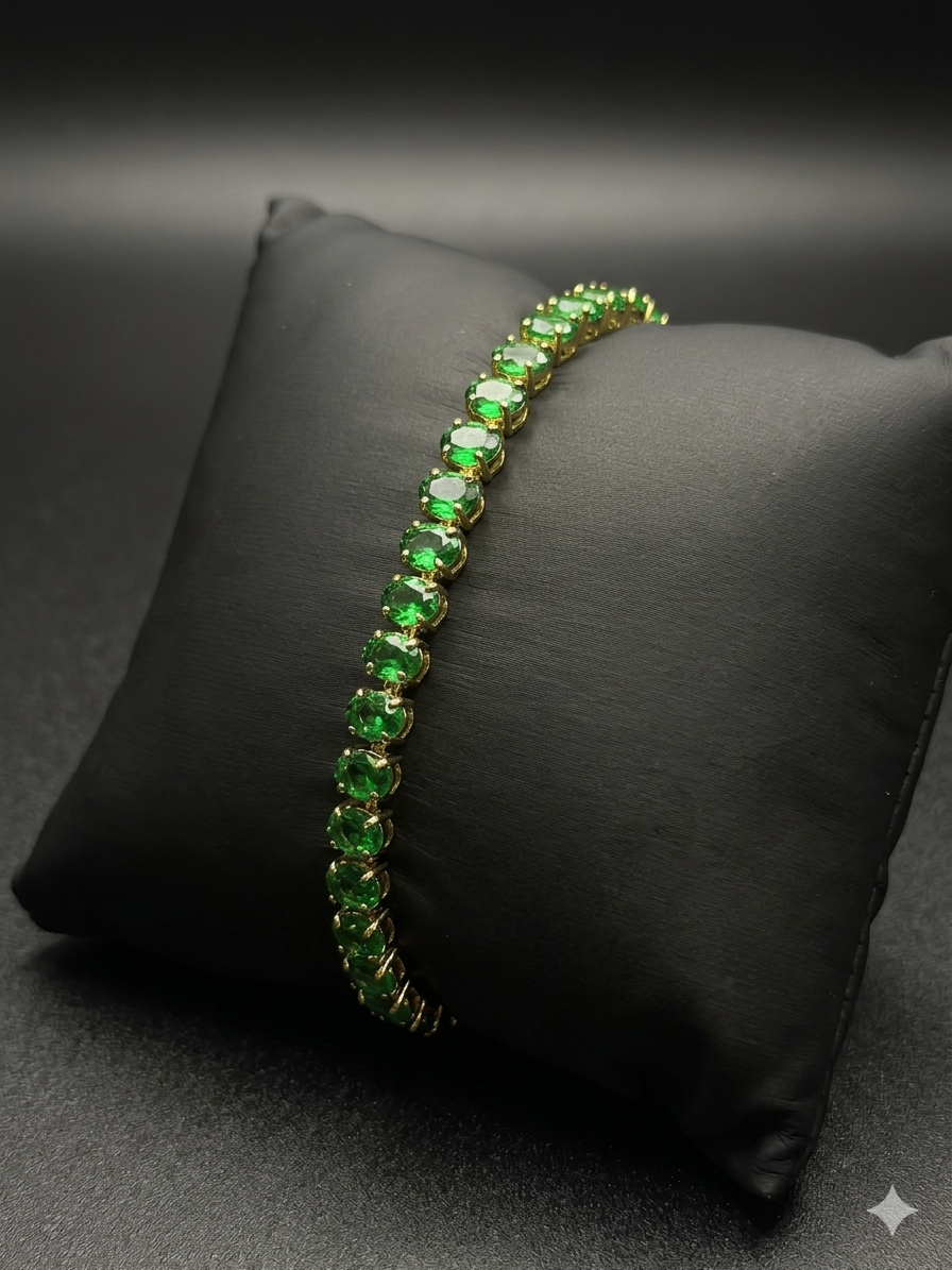 Emerald Isle Oval Tennis Bracelet