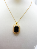 Emerald Cut  Necklace