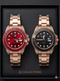 AJ Executive Watch – Coffee & Rose Gold