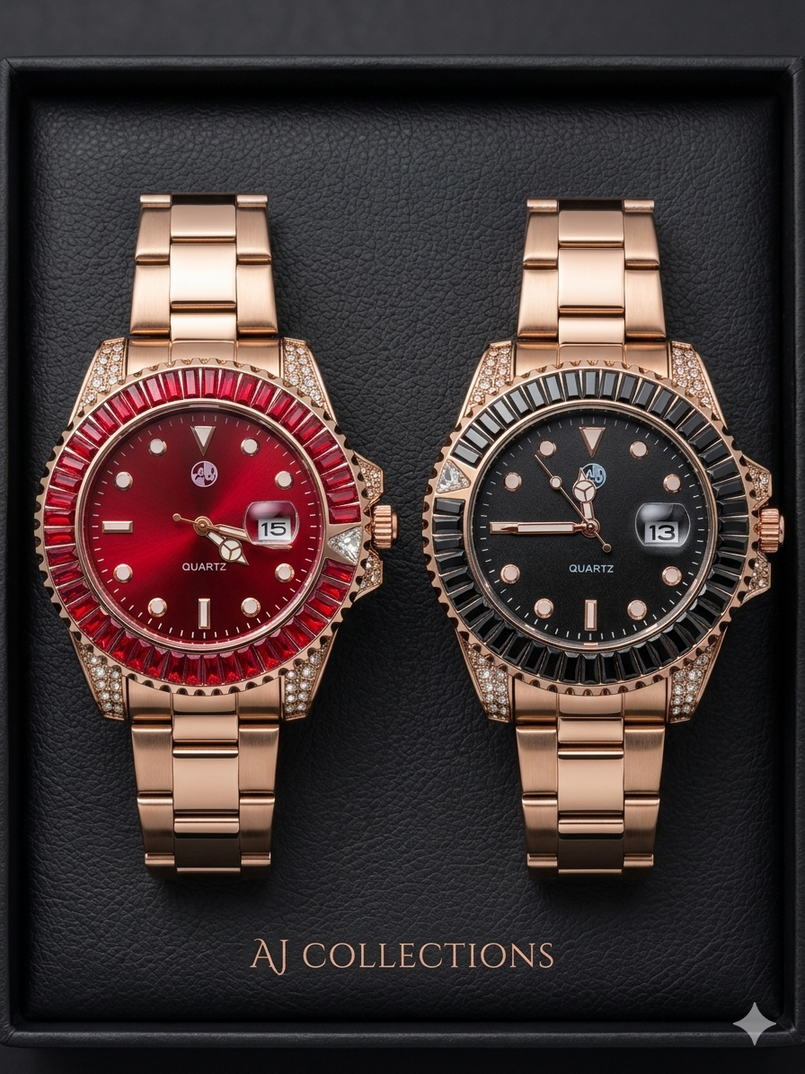 AJ Executive Watch – Coffee & Rose Gold