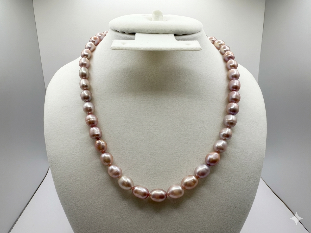 Freshwater Pearl Single-Strand Necklace – 3 Colors