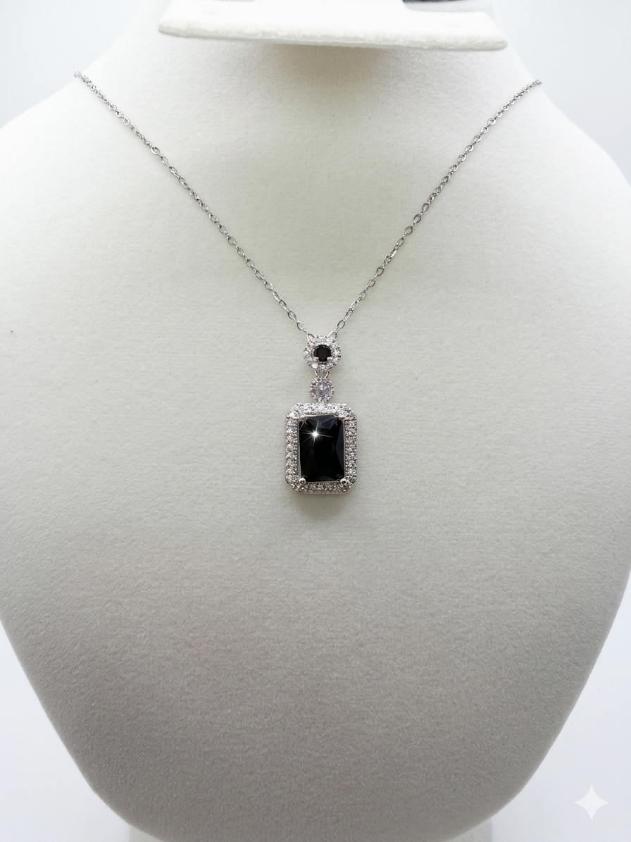 Emerald Cut  Necklace