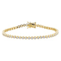 Bezel Tennis Bracelet by Adina Eden