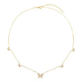 Pavé 5 Butterfly Necklace