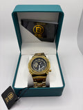 B0028 Black Dial Gold Case Gold Band