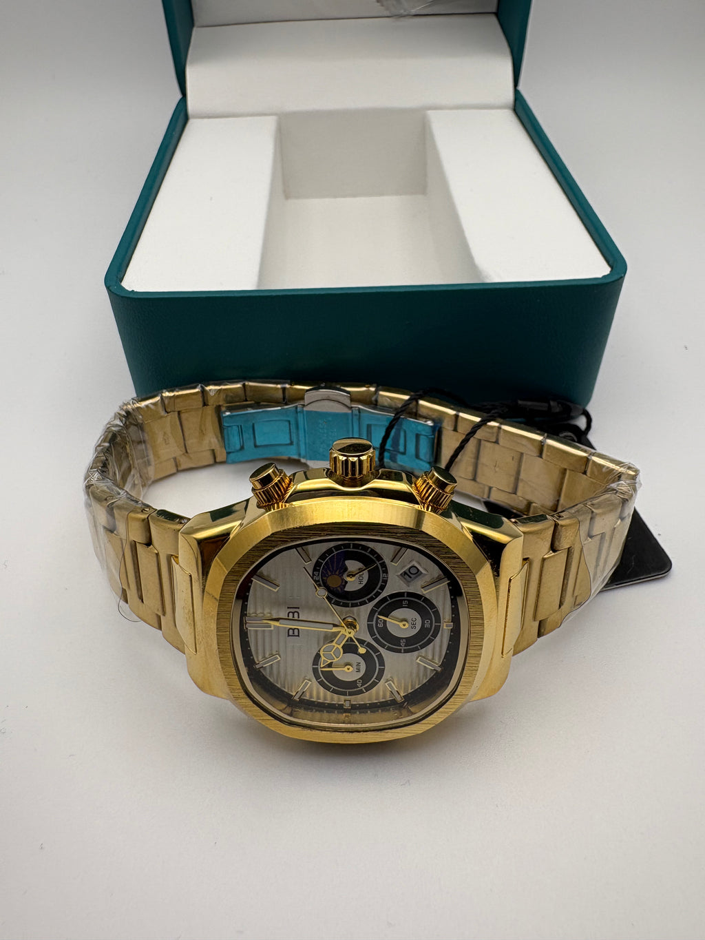 B0238 White Dial Gold Case Gold Band