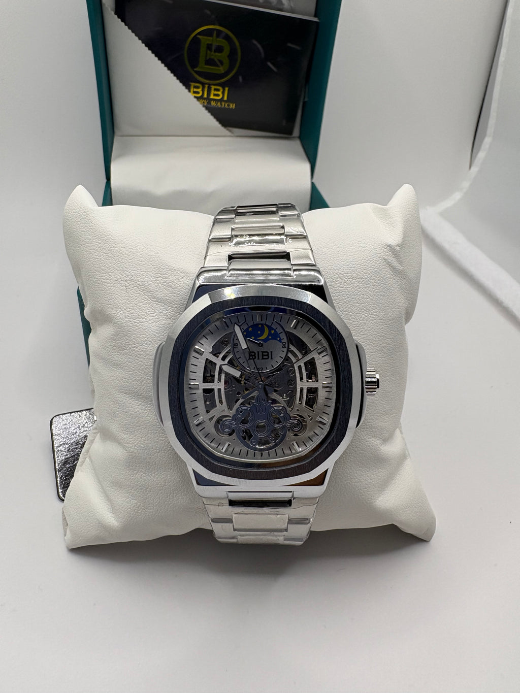 B0174 Automatic Silver Dial Silver Case Silver Band