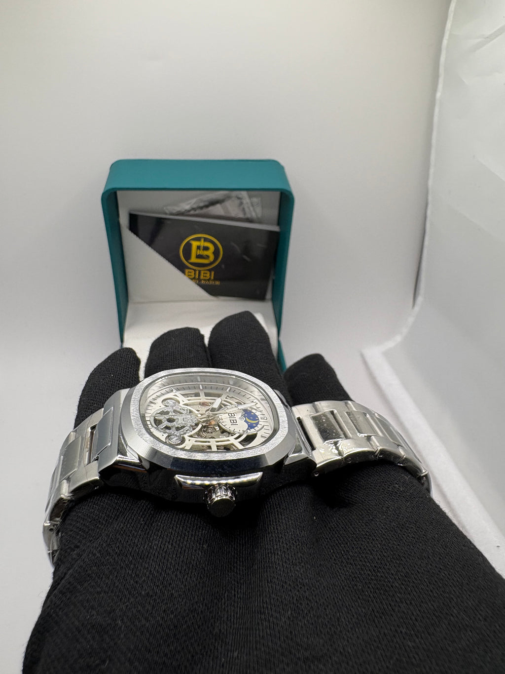 B0174 Automatic Silver Dial Silver Case Silver Band