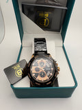 Bibi Luxury B0248 Rose Dial Black Case Black Band