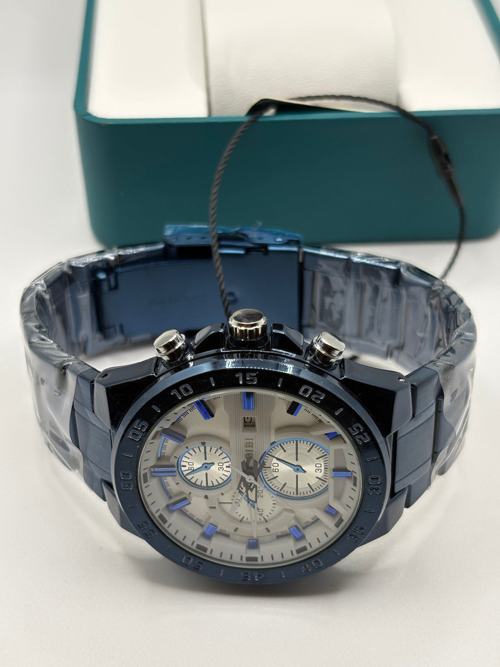 Bibi Luxury B0012 White Dial Blue Case Blue Band