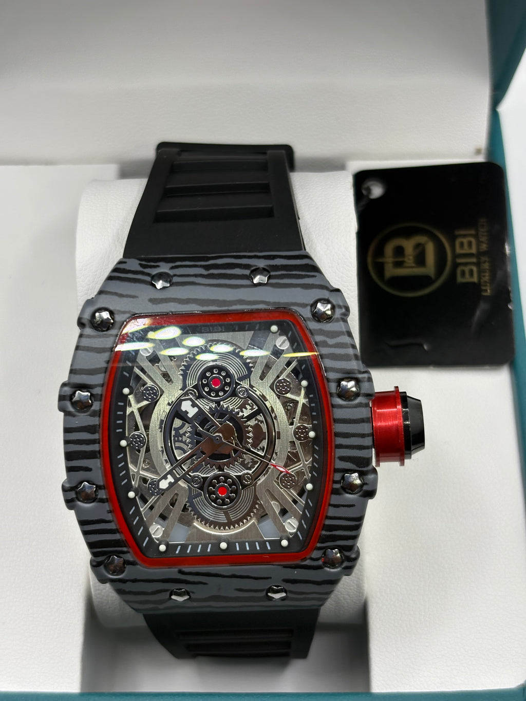 Bibi Luxury B0040 Alloy Dial & Silicone Strap