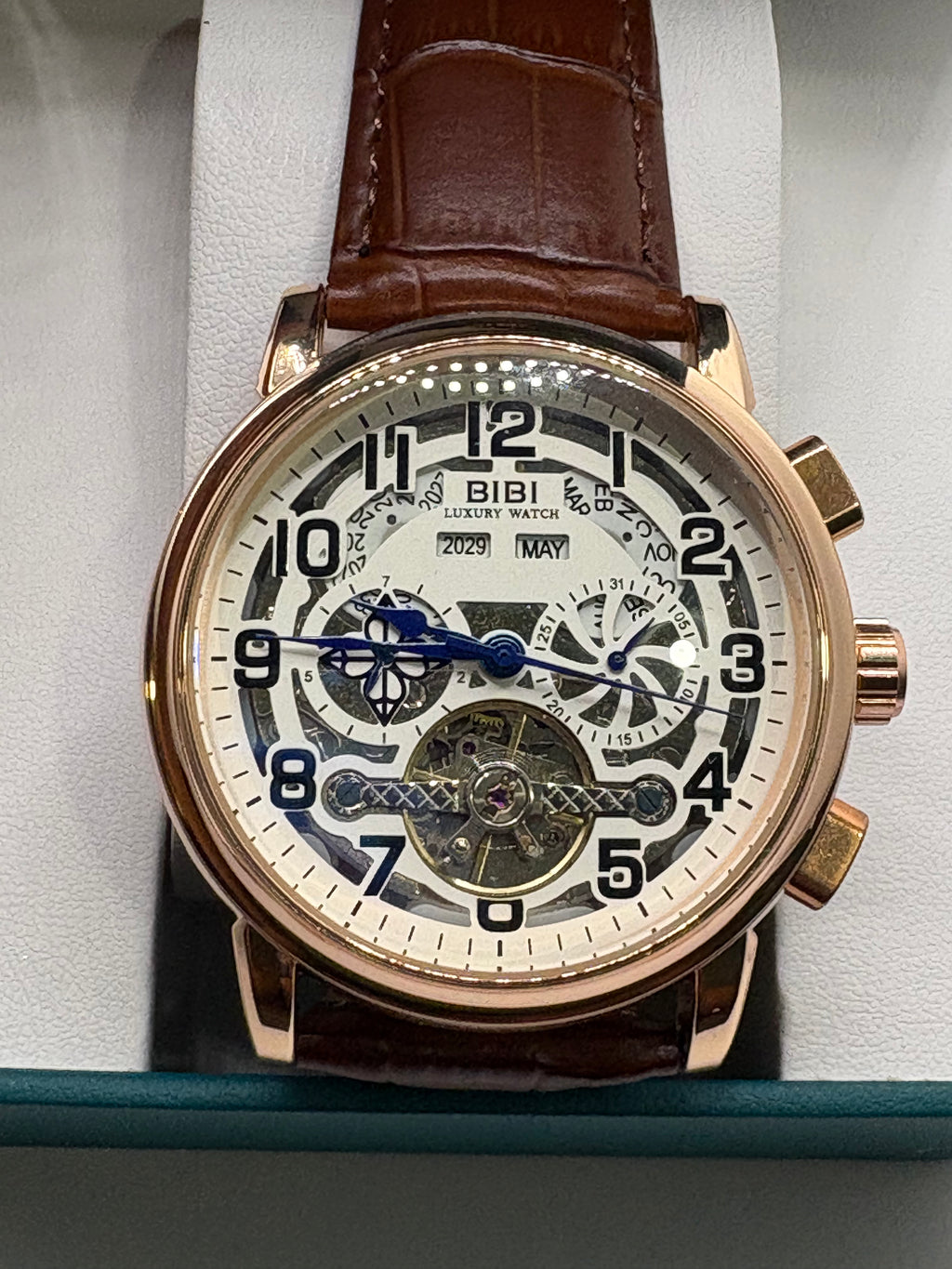 Bibi Luxury B0135 Automatic Italian calf leather strap