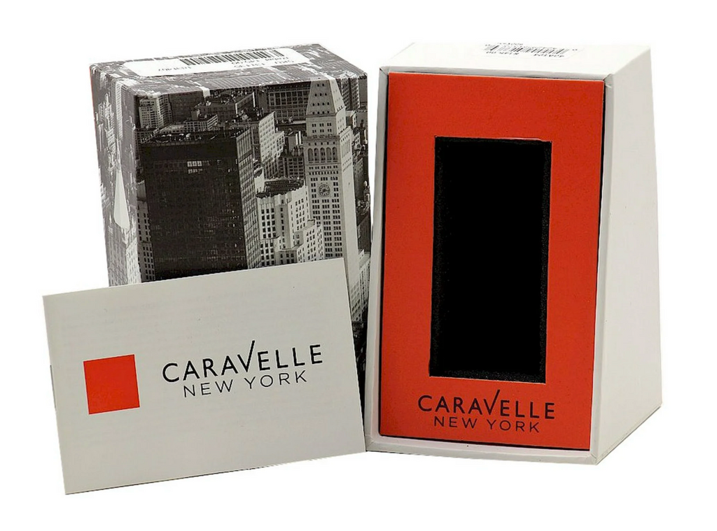 Caravelle New York by Bulova Ladies Stainless Steel Rose Gold Tone with Crystals Watch (44L125)