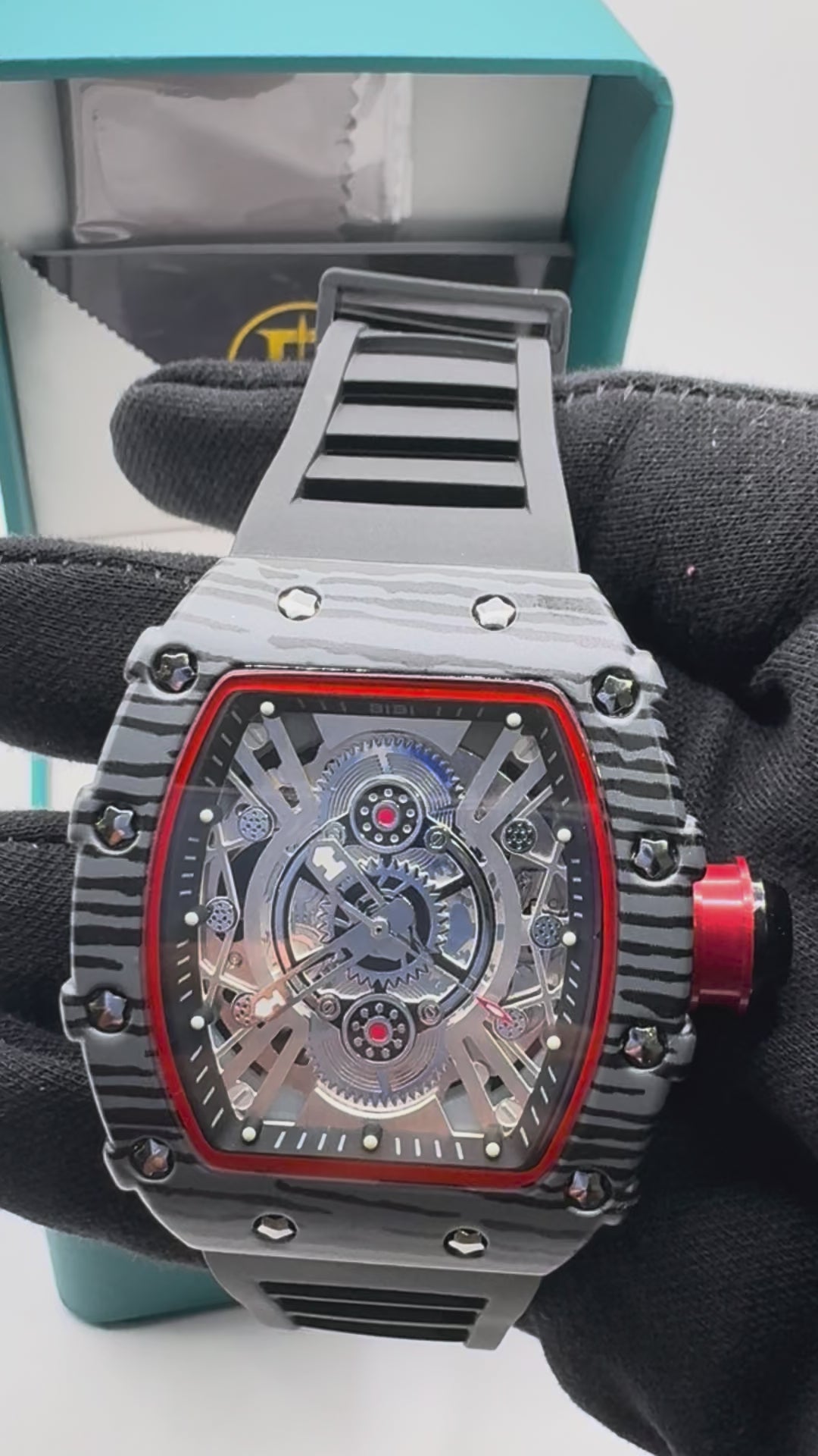 Bibi Luxury B0040 Alloy Dial & Silicone Strap