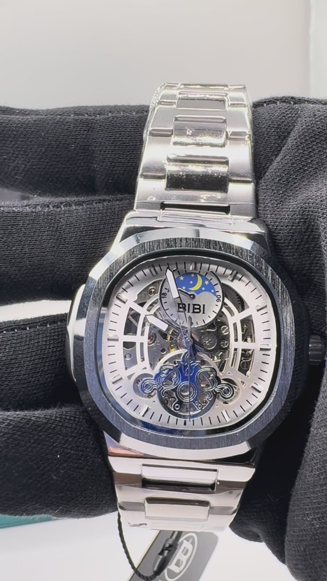 B0174 Automatic Silver Dial Silver Case Silver Band
