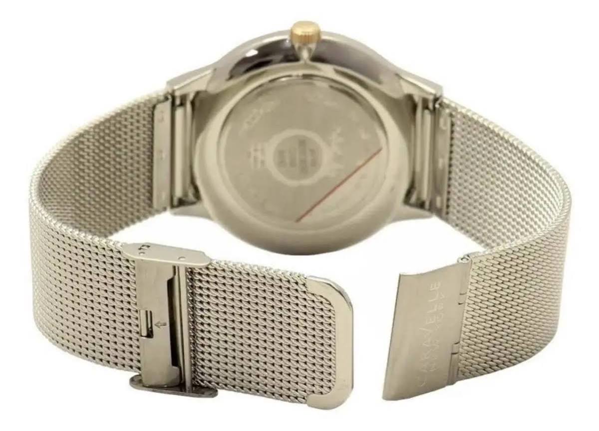 Caravelle York by Bulova Men`s 45B138 Analog Display Quartz Silver Watch